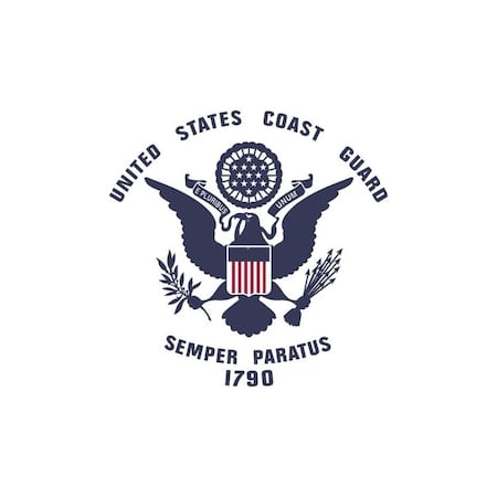 Flag, US Coast Guard Seal, Grdn, 12