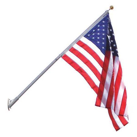 Flag Pole, 8 ft. H, Aluminum MPN:4168