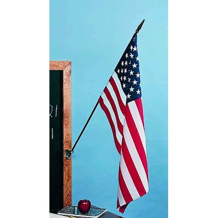 US Classroom Flag, 12x18in, Nylon, PK12 MPN:42800