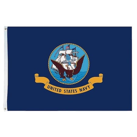 US Navy Flag, 4x6 Ft, Nylon MPN:439031