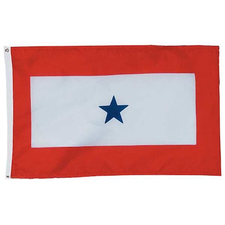 Service Star Flag, 3x5 Ft, Nylon MPN:440402