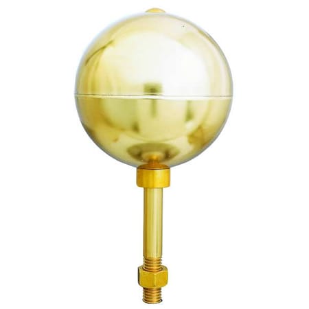 Ball Ornament, Aluminum, Gold MPN:800053
