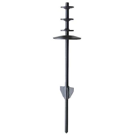 Ground Spike, 4in, Steel, Black MPN:897