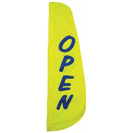Open Feather Flag, 2x8 Ft, Nylon MPN:918