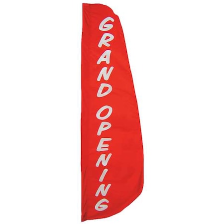 Grand Opening Feather Flag, 2x8 Ft, Nylon MPN:921
