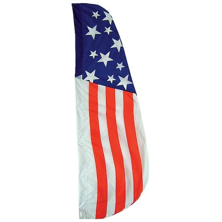 US Feather Flag, 2x8 Ft, Nylon MPN:925