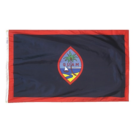 TerritoryFlag, Seal of Guam, 5 ft. H MPN:GU-O-5X8