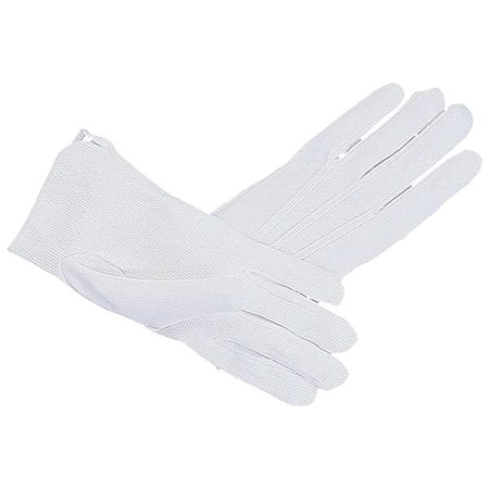 Knit Gloves, Cotton, Dotted Palm, White, XL, 1 PR MPN:450310