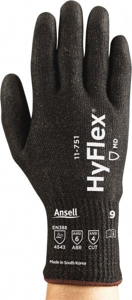 Cut-Resistant Gloves: Size X-Large, ANSI Cut A4, ANSI Puncture 2, Polyurethane, Series 11-751 MPN:11751100