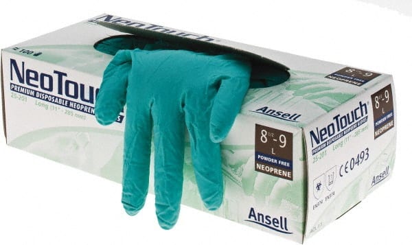 Series Microflex Neotouch Disposable Gloves: Size Large, 5.1 mil, Synthetic Polymer-Coated Neoprene, Cleanroom Grade, Unpowdered MPN:25-201L