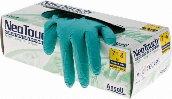 Series Microflex Neotouch Disposable Gloves: Size Medium, 5.1 mil, Synthetic Polymer-Coated Neoprene, Cleanroom Grade, Unpowdered MPN:25-201M