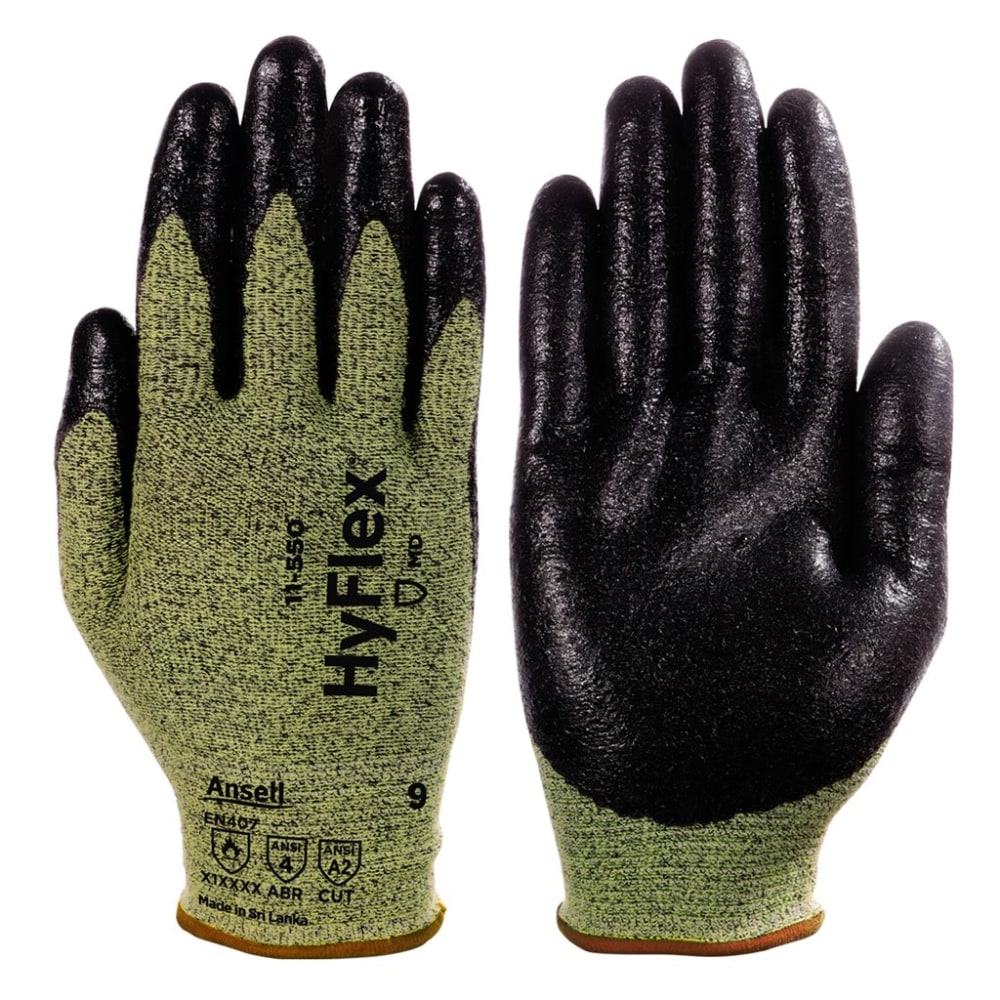 Ansell HyFlex Nylon Cut-Resistant Gloves, Size 10 XL, Sandy MPN:11-550-10
