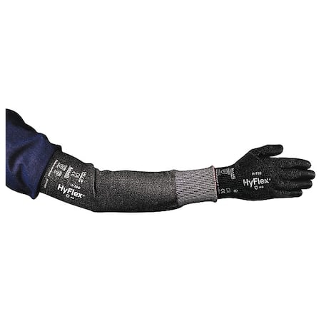 Cut Resistant Sleeve, HPPE, Gray, N, 12