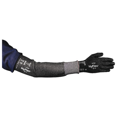 Cut Resistant Sleeve, HPPE, Gray, W, 12