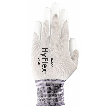 Coated Gloves, Polyurethane, Smooth, Palm, 3 Abrasion Level, White, XS (6) 1 PR MPN:11-600