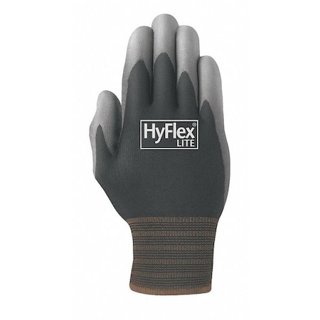 Polyurethane Coated Gloves, Palm Coverage, Black, 10, PR MPN:11-600VP