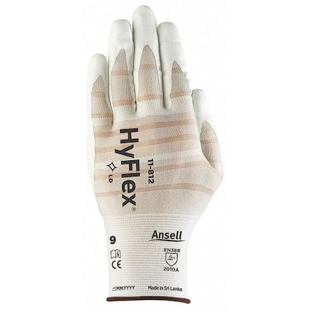 Coated Gloves, Foam Nitrile, Smooth, Palm, 3 Abrasion Level, White, S (7) 1 PR MPN:11-812