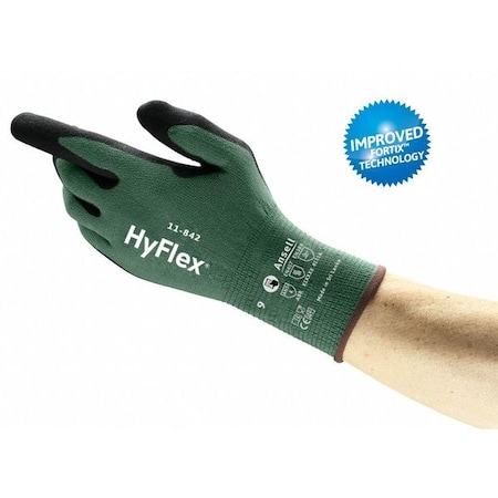 Knit Gloves, DGX Palm, Knitwrist, Green, 1 PR MPN:11-842