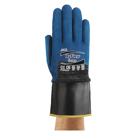 Cut Resistant Coated Gloves, Cut Level A2, Dipped, Water-Based Polyurethane, Nitrile, Sandy, L 1 PR MPN:11-948