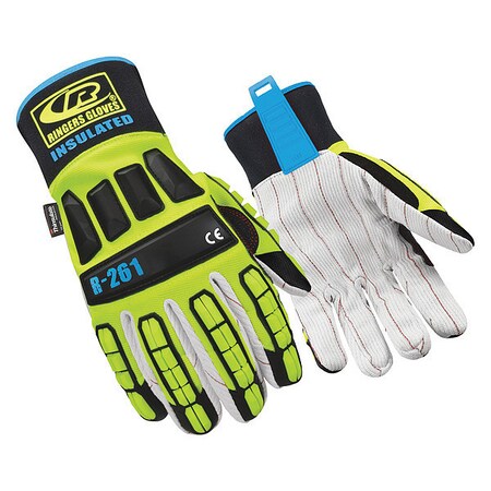 Impact Resistant Gloves, Green, 3XL, PR MPN:261