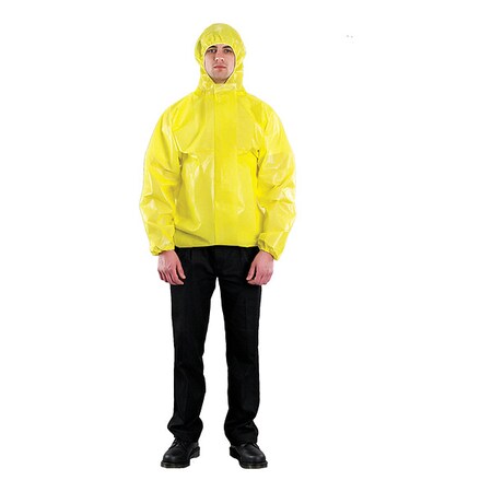 Hooded Jacket, XL, Waist, Yellow MPN:30T201
