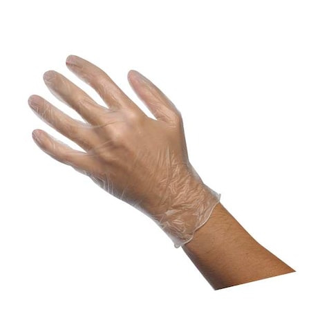 Duratouch34-725, Disposable Gloves, 3.00 to 3.99 mil Palm, Vinyl, Powder-Free, L (9), 100 PK, Clear MPN:34-725