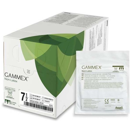Gammex®, Disposable Surgical Gloves, Neoprene, Non-Latex, Powder-Free, S ( 7 ), 50 PK, Green MPN:340006