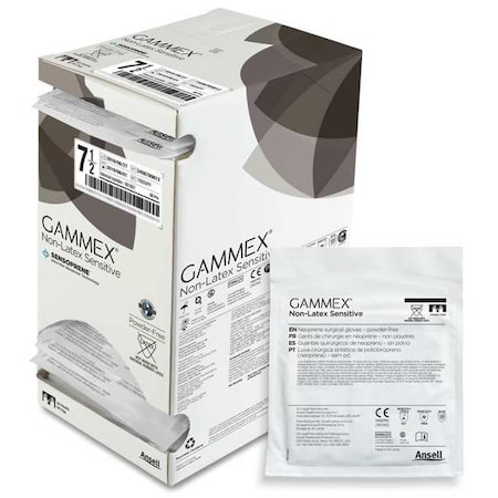 Gammex®, Disposable Surgical Gloves, Latex, Powder-Free, Lightweight, XS ( 6 1/2 ), 50 PK, Beige MPN:340007