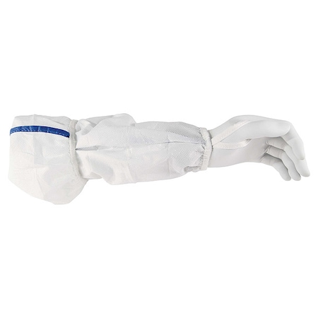 Protective Sleeves, 18 in Length, Not Applicable Thick, Sewn Seam, White, 200 PK MPN:36077