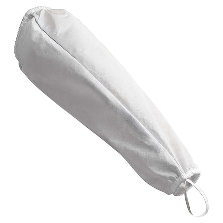 Protective Sleeves, 21 in Length, Not Applicable Thick, Sewn Seam, White, 50 PK MPN:49816