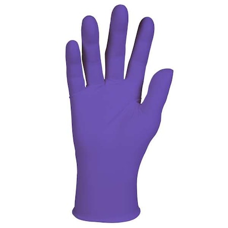 Purple Nitrile, Nitrile Exam Gloves, 6 mil Palm, Beaded Cuff, Powder-Free, XS, 1000 PK, Purple MPN:55080