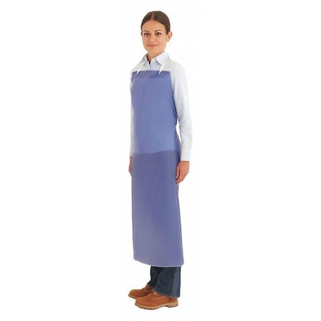 Bib Apron, Vinyl, Blue, 54 in, Universal MPN:56-001