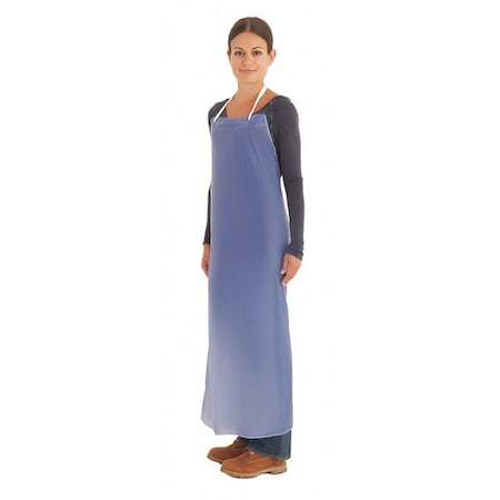 Alphatec Chemical Resistant Bib Apron, Vinyl, Light Duty, 6 mil, 44 in Length, Universal Size MPN:56-007