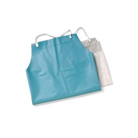 AlphaTec Bib Apron, PVC/Vinyl, 18 mil, 44 in L, Green, Universal Size MPN:56-100