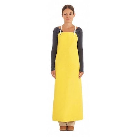 Bib Apron, Neoprene, Yellow, 45 in, Universal MPN:56-400