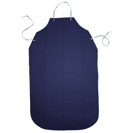 Bib Apron, Urethane, Nylon, Blue, 55 in, Universal MPN:56-601
