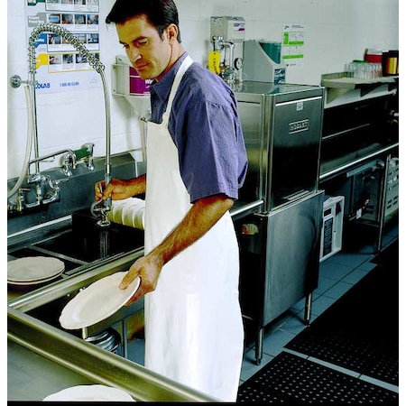 Bib Apron, Enduro 2000 Polyurethane, White, 45 in, Universal MPN:56-800