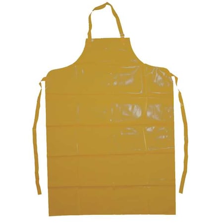 Bib Apron, Enduro 2000 Polyurethane, Yellow, 50 in, Universal MPN:56-801