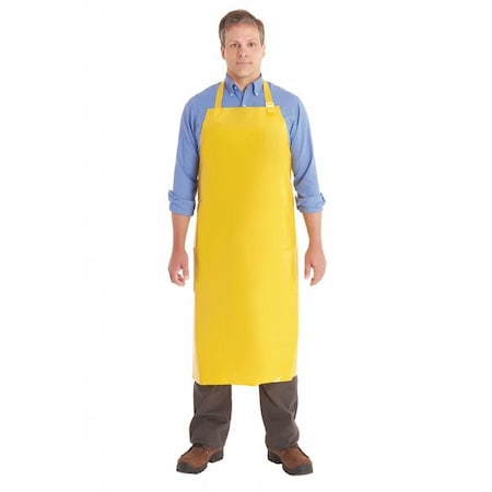 Bib Apron, Enduro 2000 Polyurethane, Yellow, 45 in, Universal MPN:56-801