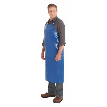 Bib Apron, Enduro 2000 Polyurethane, Blue, 50 in, Universal MPN:56-802