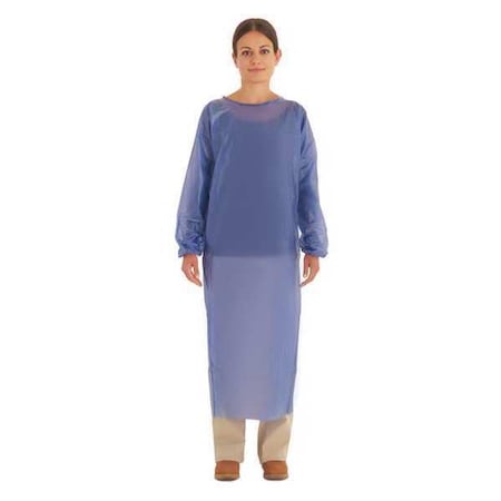 Apron, Vinyl, Blue, 54 in, L MPN:56-903