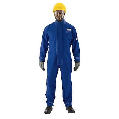 Blue Flame Arc AlphaTec Breathable Nomex Coverall, 3XL, 31 in Inseam, Zipper MPN:66-677
