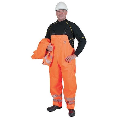 2XL Chemical Resistant Hi-Viz Bib Overalls MPN:66-682