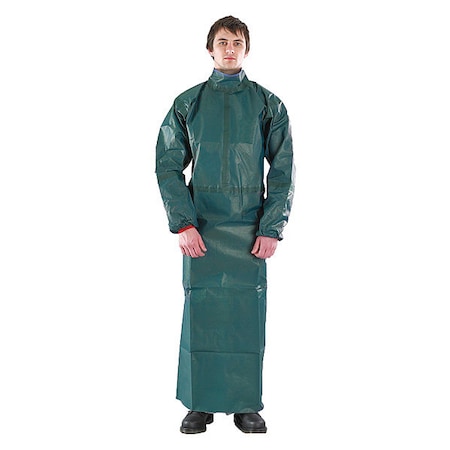 Apron, Chemical Laminate M4000, Green, 55 in, S MPN:68-4000