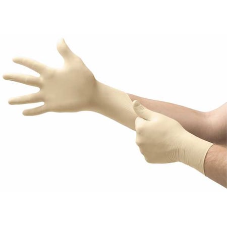 69-210, Disposable Gloves, 3.5 mil Palm, Latex, Powder-Free, XL (10), 100 PK, Beige MPN:69-210