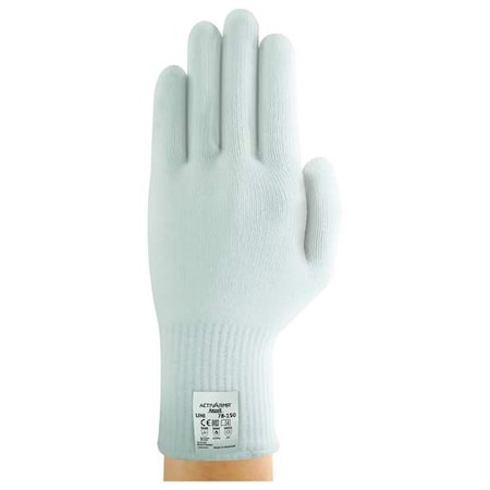 Activarmr Cold Protection Gloves, Uncoated, Thermal Lining, Seamless, White, Large (9), 1 Pair MPN:78-150