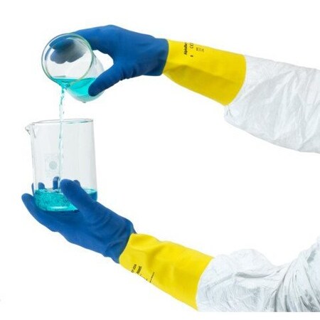 Chemical Resistant Gloves, Natural Rubber Latex/Neoprene, 13 in L, 10, 1 PR MPN:87-224VP-10