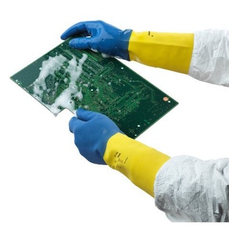 Chemical Resistant Gloves, Natural Rubber Latex/Neoprene, 13 in L, 9, 1 PR MPN:87-224VP-9