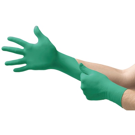 TouchNTuff 92-600, Disposable Gloves, 4.9 mil Palm, Nitrile, Powder-Free, XL, 20 PK, Green MPN:92-600VP