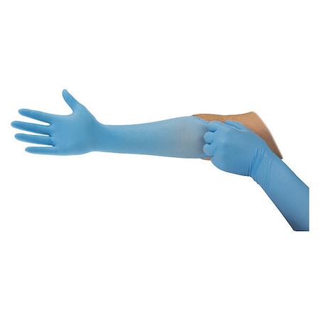 93-243, Disposable Gloves, 4.7 mil Palm, Nitrile, Powder-Free, 2XL, 100 PK, Blue MPN:93-243